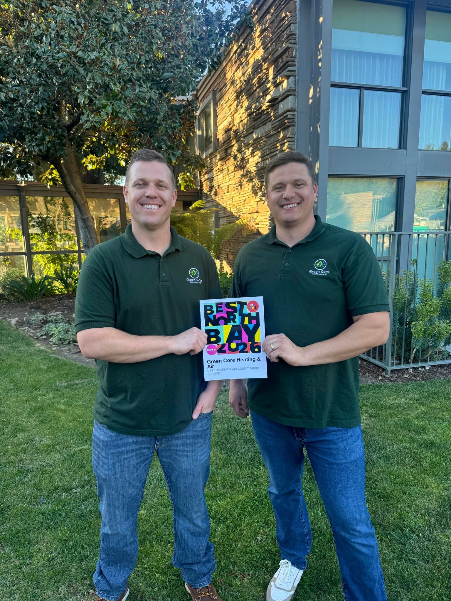 Green Core Heating & Air — Best of the North Bay award