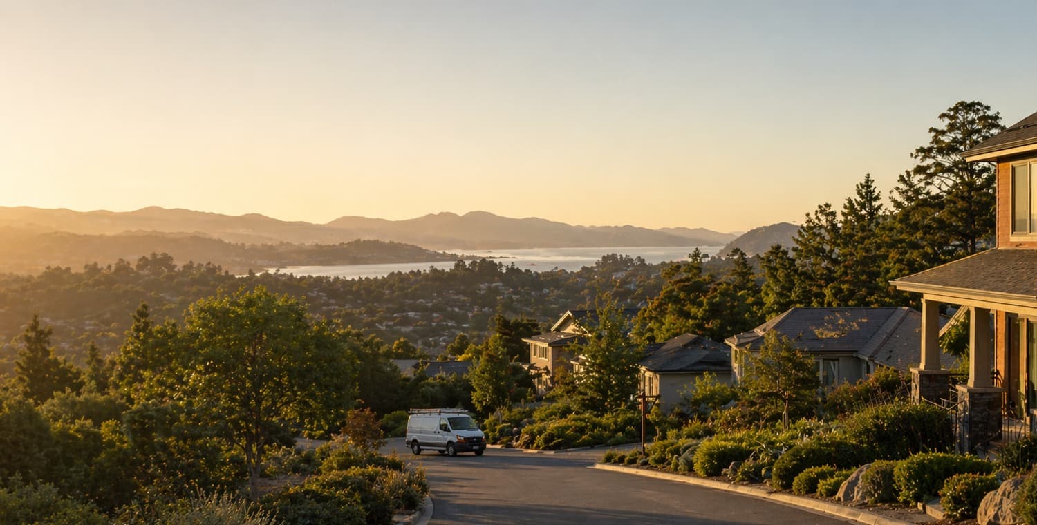 Neighborhood in Novato, California