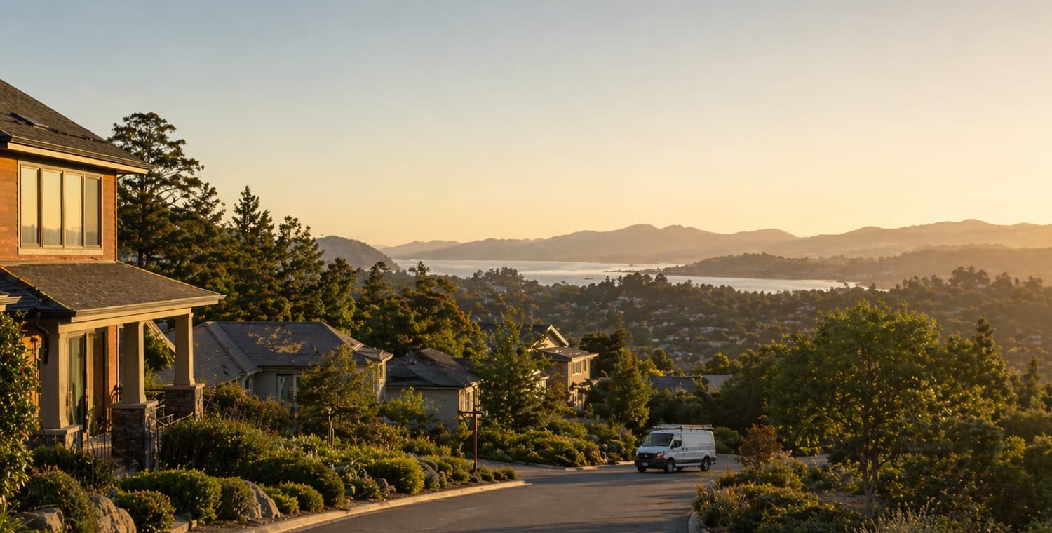 Neighborhood in Rohnert Park, California